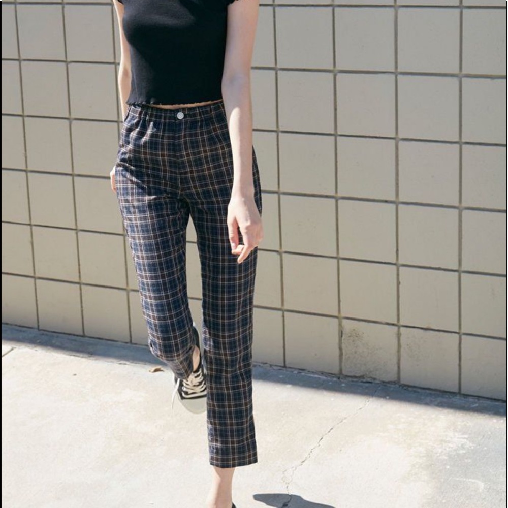 BRANDY MELVILLE JOHN GALT Plaid Tilden Plaid Pant
